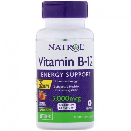 Natrol Vitamin B-12 FD 5000 мкг 100 таб