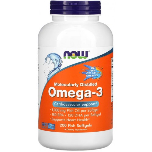 NOW Omega-3 1000 мг 200 капс