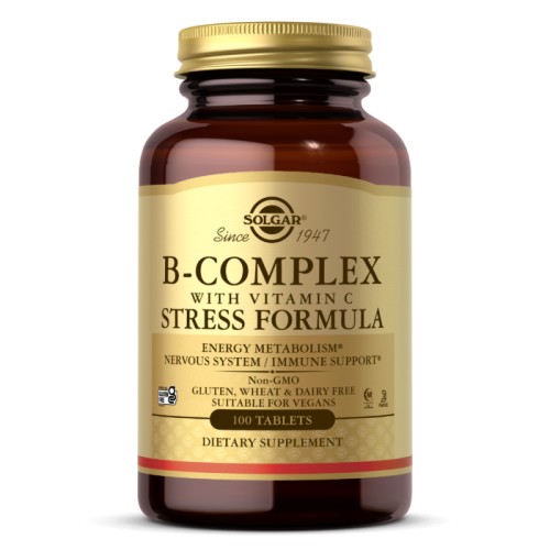 Solgar B-Complex with Vitamin C Stress Formula 100 таб