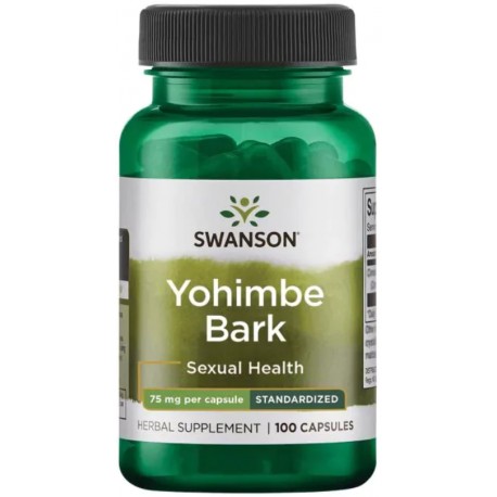 Swanson Yohimbe Bark 75 мг 100 капс