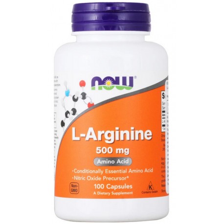NOW L-Arginine 500 мг 100 капс
