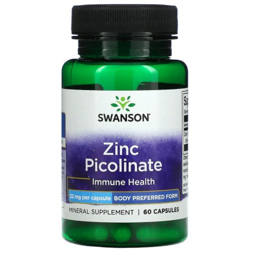 Swanson Zinc Picolinate 22 мг 60 капс