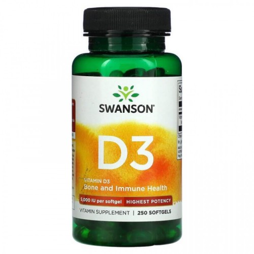 Swanson Vitamin D3 5000ME 250 капс