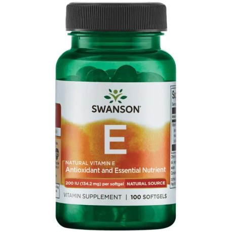 Swanson Natural Vitamin E 200IU 100 капс