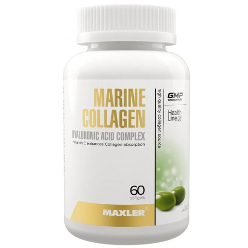 Maxler Marine Collagen + Hyaluronic 60 softgels