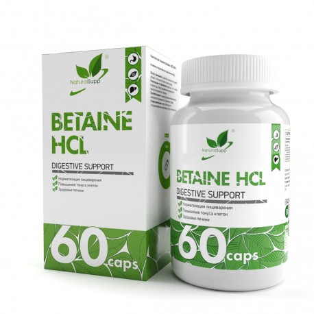 NaturalSupp Betaine Hcl 600mg 60 caps