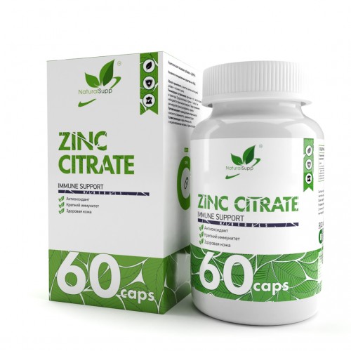 NaturalSupp Zinc Citrate 25mg 60 caps