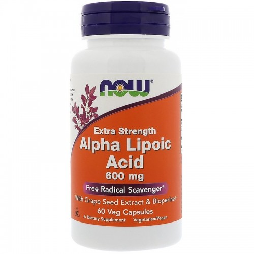 NOW Alpha Lipoic Acid 600mg 60 vcaps