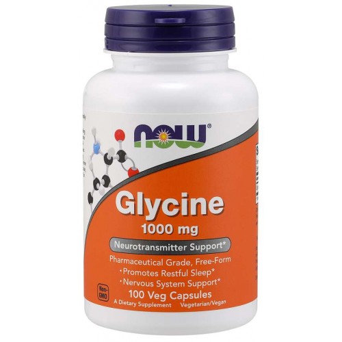NOW Glycine 1000mg 100 vcaps