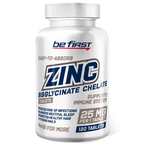 Be First Zinc bisglycinate chelate 120 tab