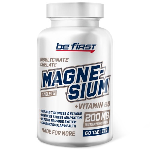 Be First Magnesium bisglycinate chelate + B6 60 tabs