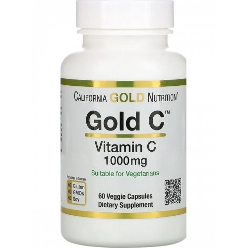 California Gold Nutrition Vitamin C 1000mg 60 vcaps
