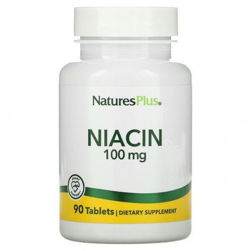 NaturesPlus Niacin 100мг 90 таб