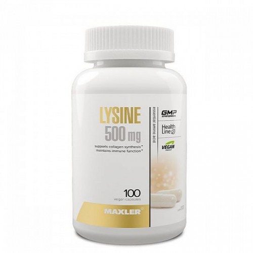 Maxler Lysine 500 mg 100 vcaps