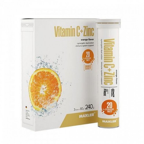 Maxler Vitamin C + Zinc (20 шипучих таблеток)