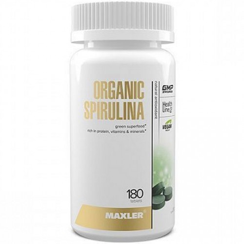 Maxler Organic Spirulina 500mg 180 tabs
