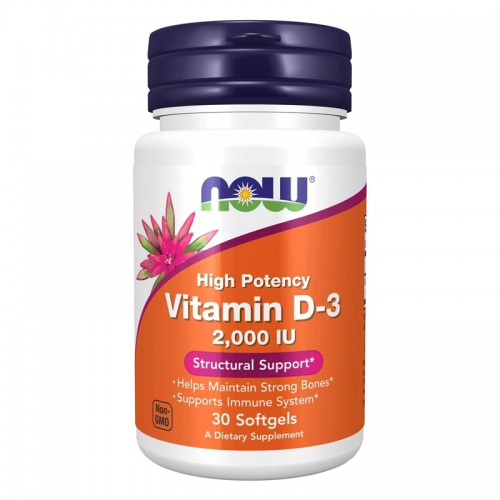 NOW Vitamin D-3 2000ME 30 softegels