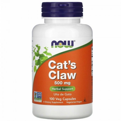 NOW Cat's Claw 500mg 100 vcaps