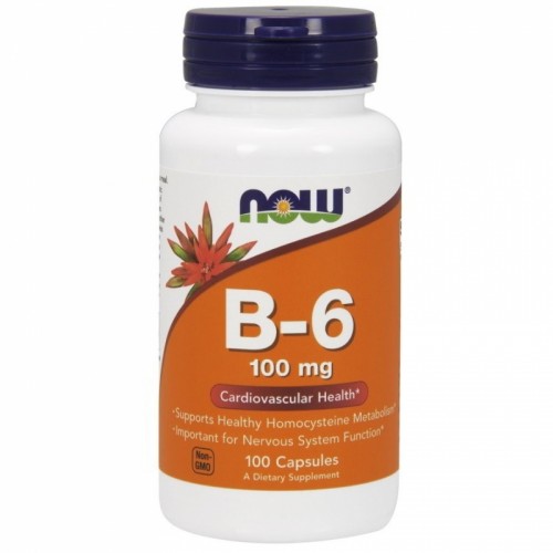 NOW Vitamin B-6 100mg 100 vcaps