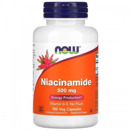 NOW Niacinamide 500mg 100 vcaps