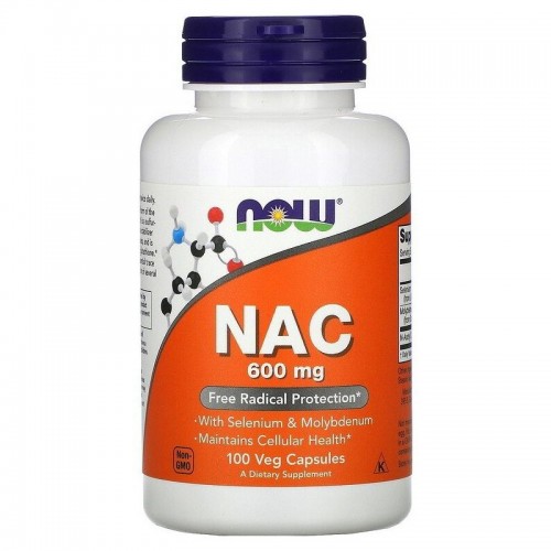 NOW NAC-Acetyl Cysteine 600mg 100 vcaps
