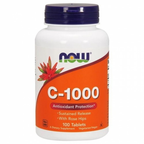 NOW Vitamin C-1000 with Rose Hips 100 tabl