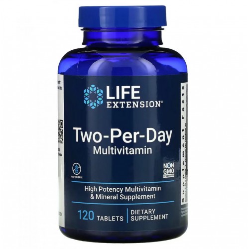 Life Extension Two-Per-Day Multivitamin 120 таблеток