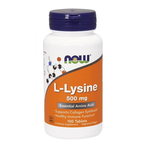 NOW L-Lysine 500mg 100 tabs