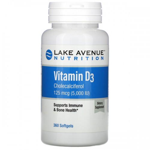 Lake Avenue Vitamin D3 5000ME 360 softgels