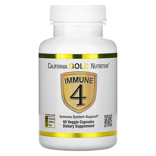 California Gold Nutrition Immune 4 60 vcaps