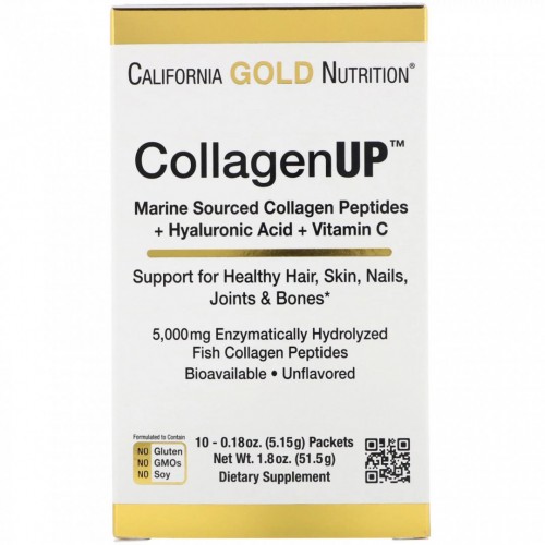 California Gold Nutrition CollagenUP 10 packets 51.6g