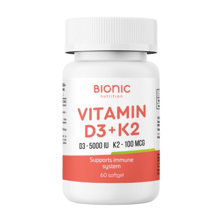 Bionic Vitamin D3+К2 5000ME/100mcg 60 caps
