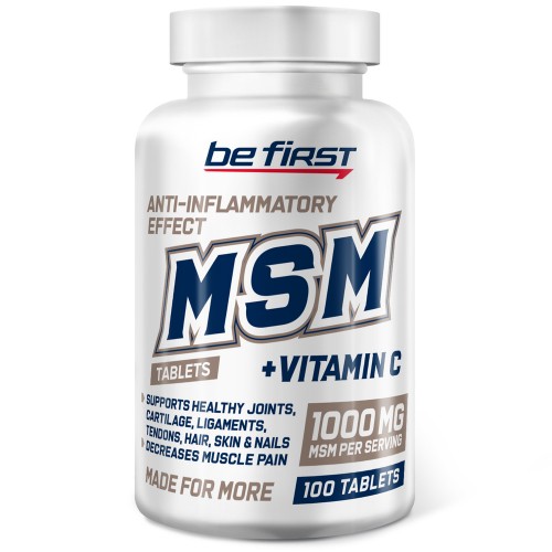 Be First MSM 1000mg + Vitamin C 100 табл.