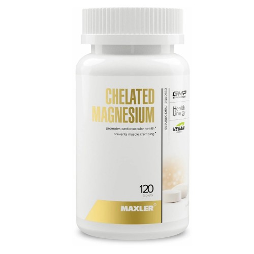 Maxler Chelated Magnesium 120 vegan tabs