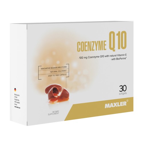 Maxler Coenzyme Q10 (with BioPerine) 30 caps box