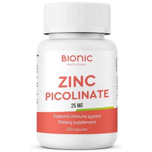 Bionic Zinc Picolinate 25mg 120 caps
