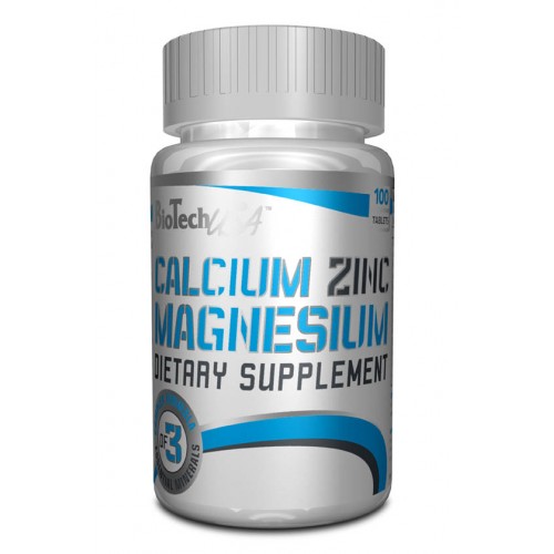 Biotech Calcium Zinc Magnesium 100 tabs